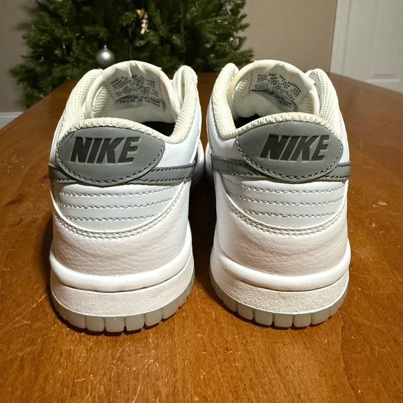 Women’s Nike Dunk Low Reflective Swoosh White Sneakers - Picture 3 of 10